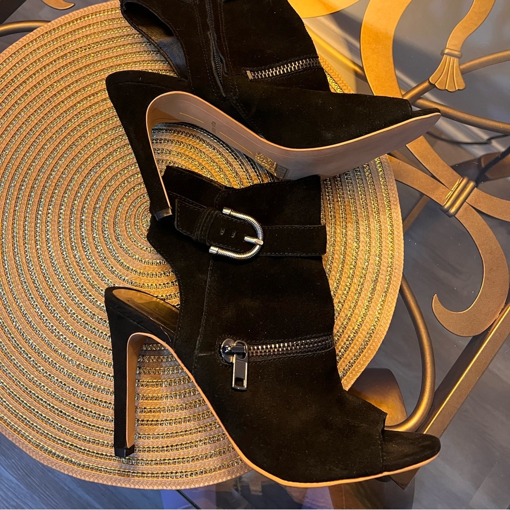 New Dolce Vita black suede heels